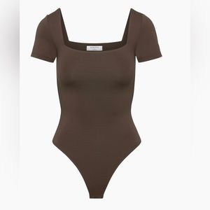 Aritzia Babaton XS Contour Squareneck Shortsleeve Bodysuit